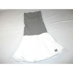 Miu Miu 2025 Mini Dress - Collection by Miuccia Prada - Gray / White - Sz Small